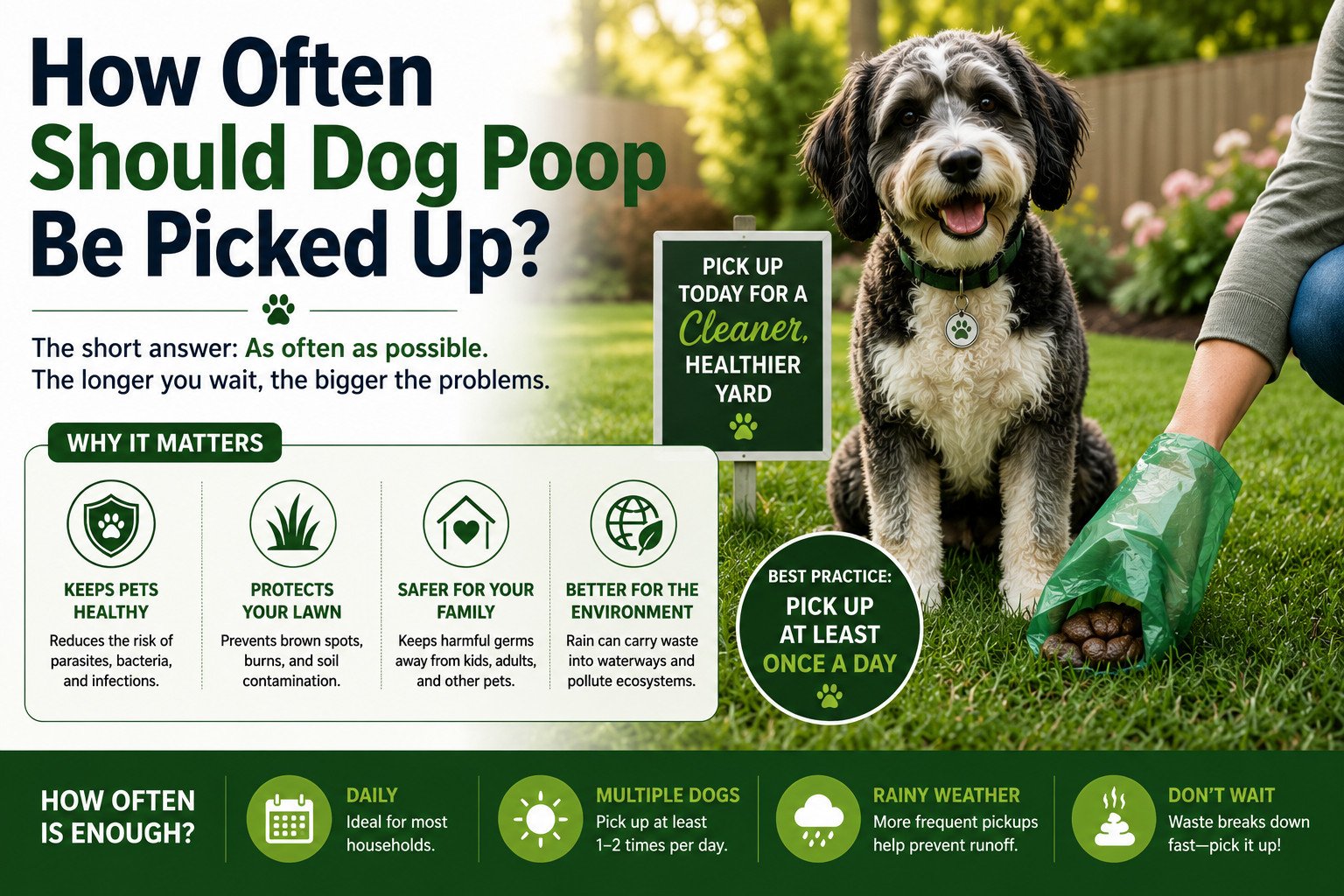 Calgary dog waste removal service