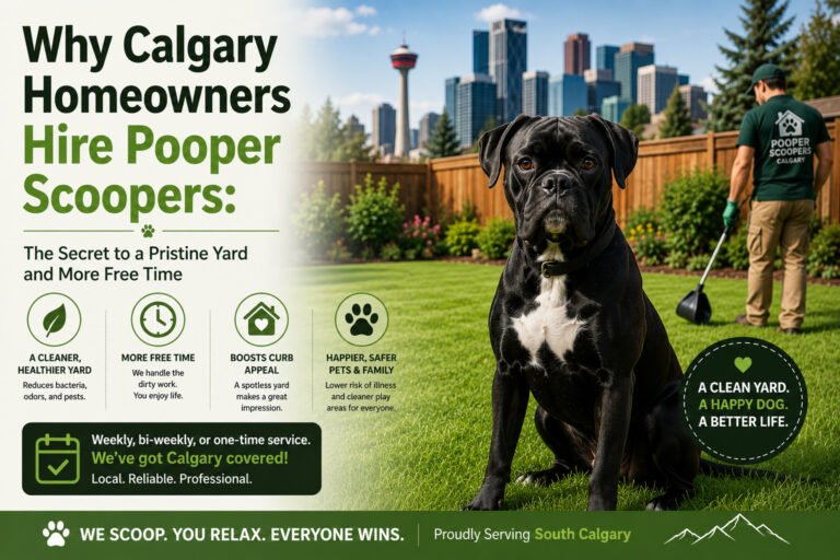 Calgary dog waste removal service