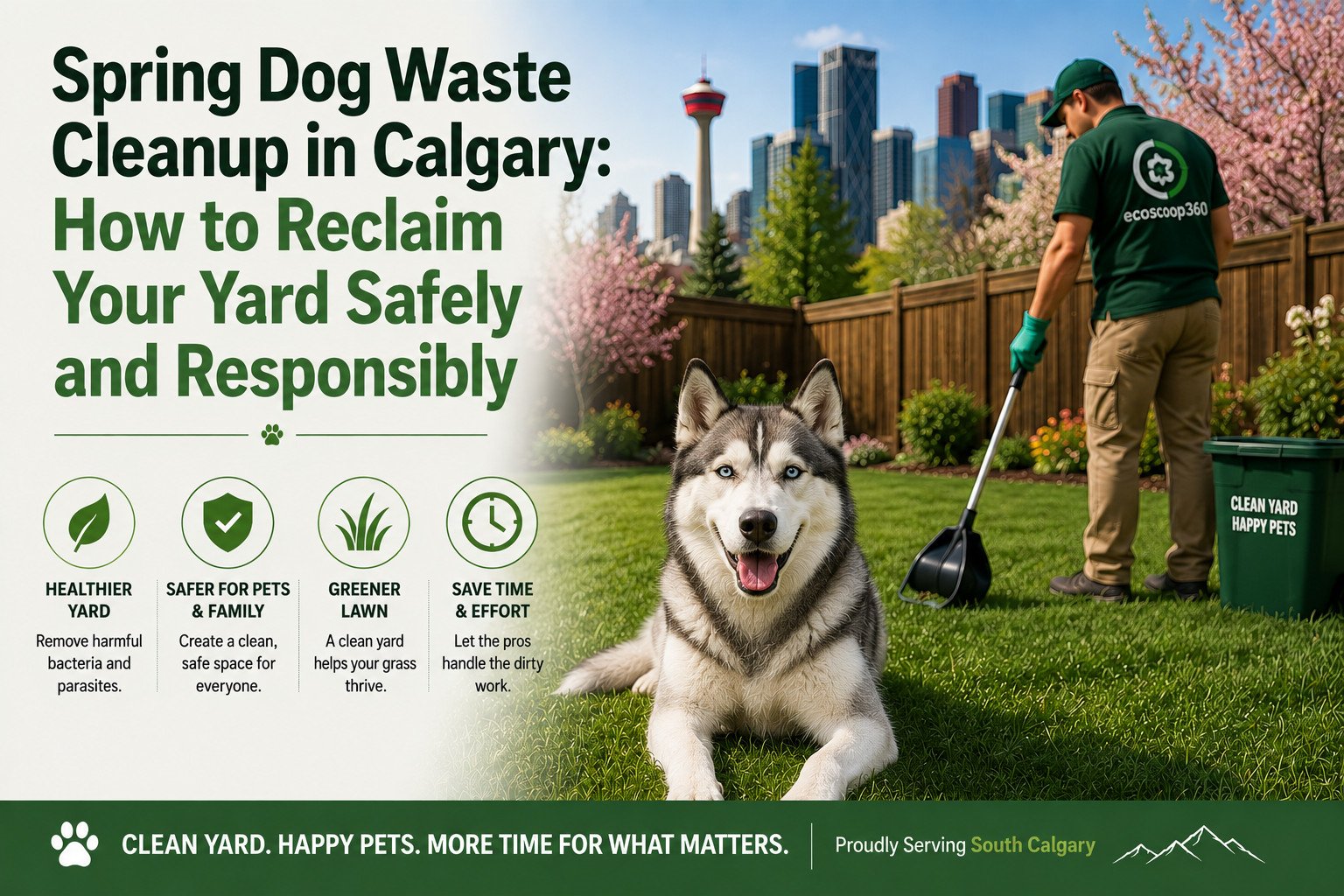Calgary dog waste removal service